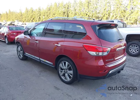 2014 Nissan Pathfinder Platinum z USA, uszkodzony, nr VIN 5N1AR2MM4EC609421